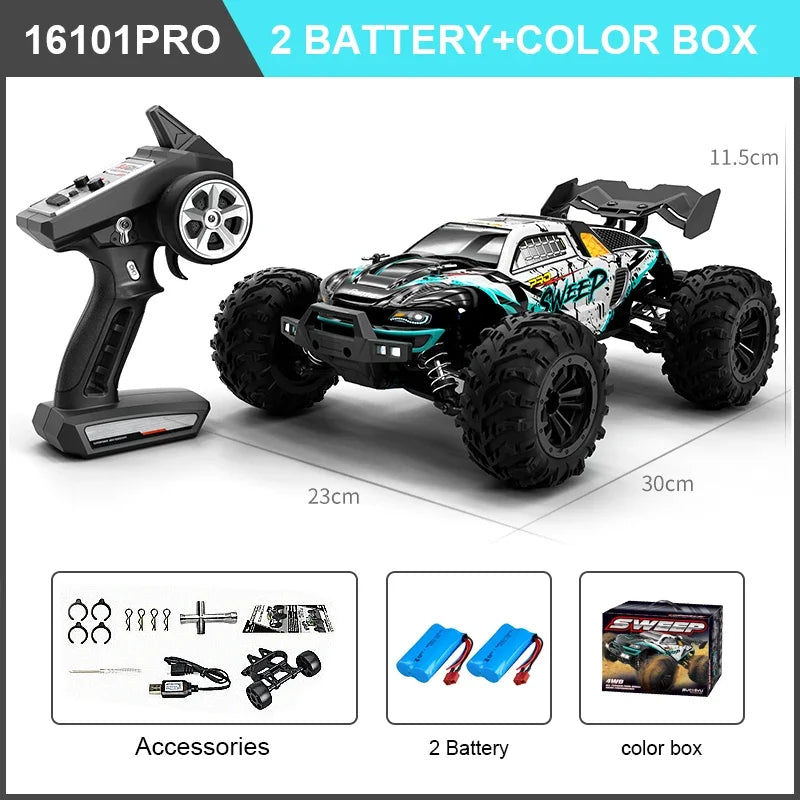 WDSZKMYFCE High Speed 4WD RC Car Off Road Brushless Motor