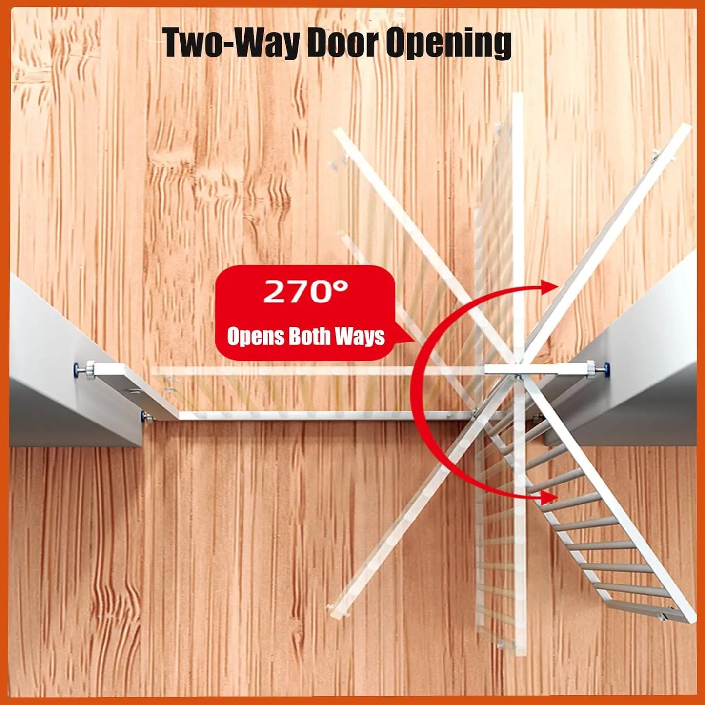 NONE Pressure Mounted Cat Gate for Doorways and Stairs