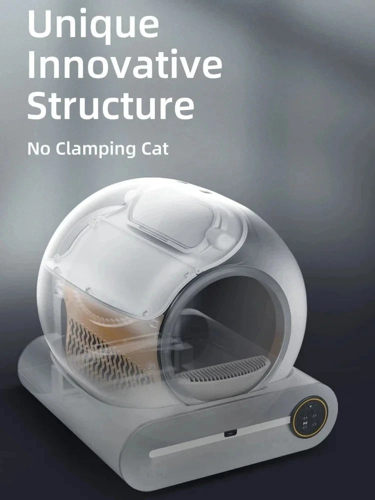 SINGWEDA Automatic Self Cleaning Cat Litter Box Fully Enclosed Smart Toilet