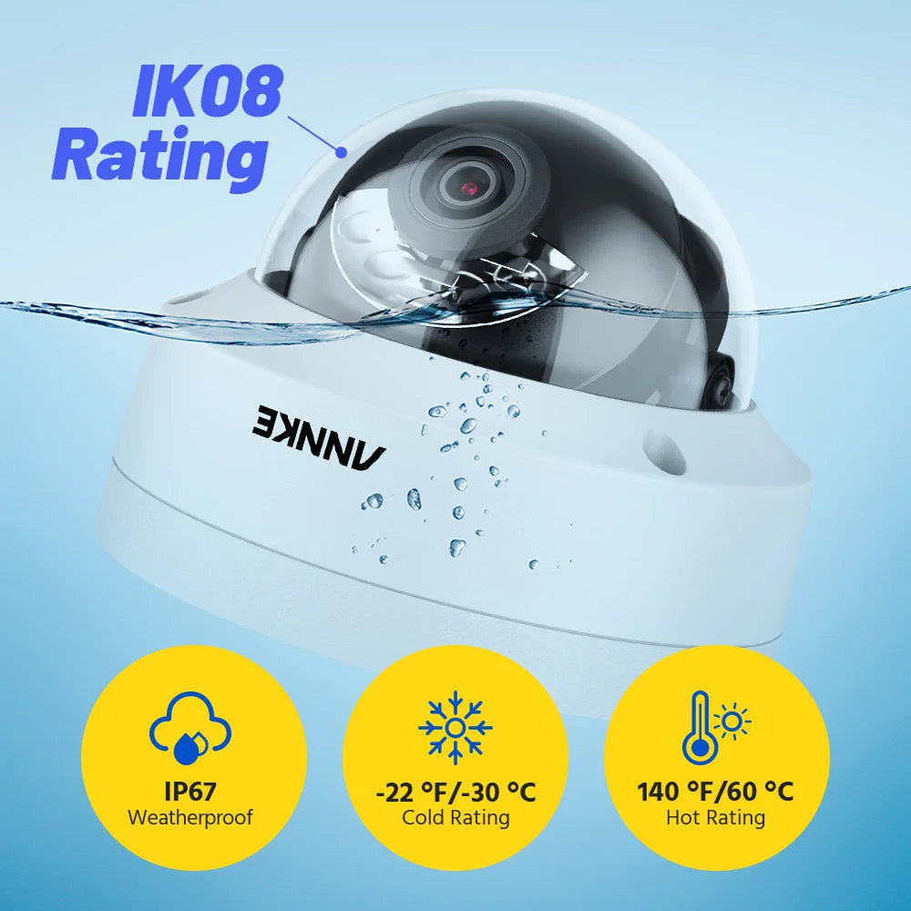 ANNKE C800 4K PoE Security Camera Outdoor IK10 8MP Smart Dual Light