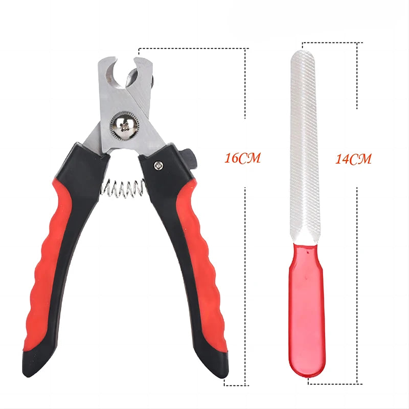 Pet Nail Clippers Sickle Large Dog Stainless Steel Grooming Scissors