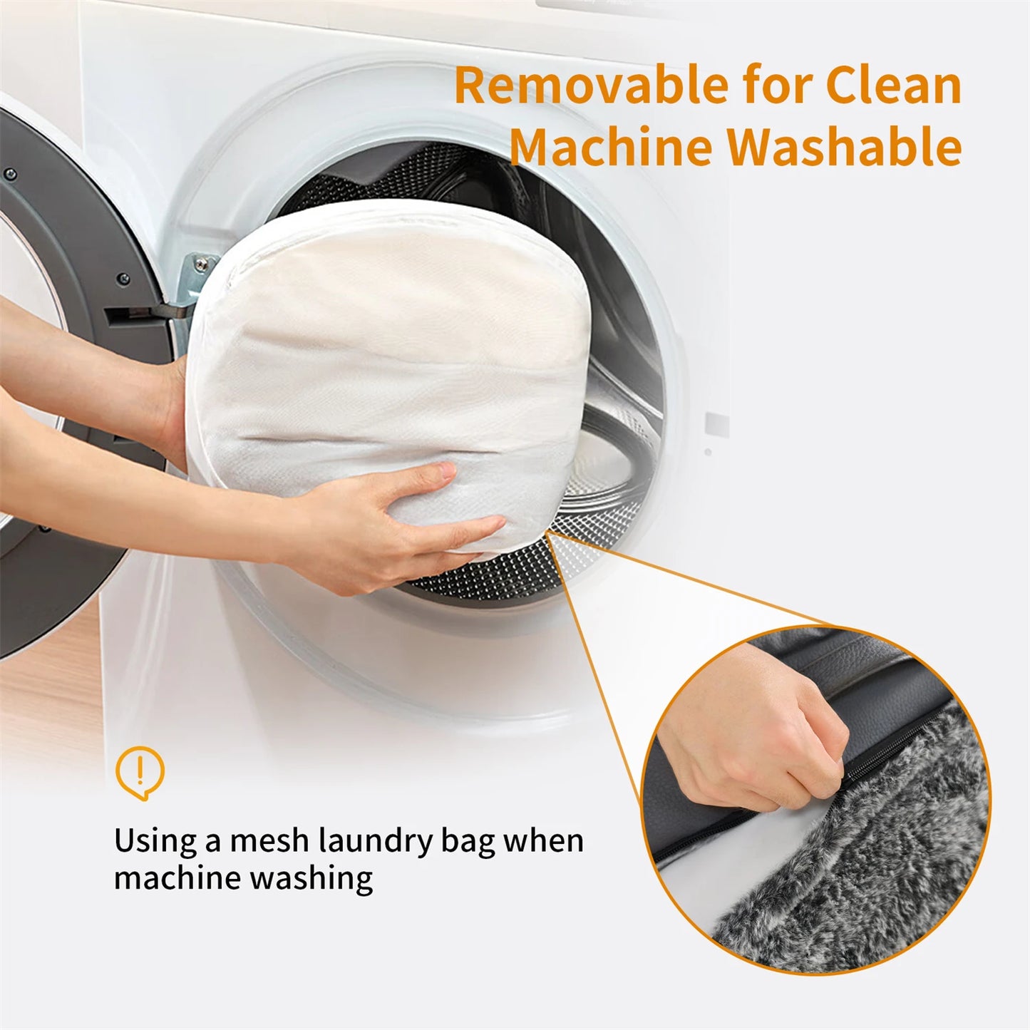 BINGOPAWCN Foldable Orthopedic Dog Bed With Plush Cushion And Bolster