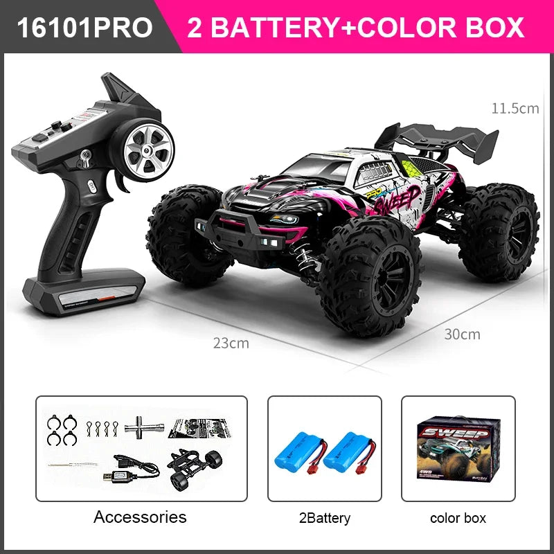 WDSZKMYFCE High Speed 4WD RC Car Off Road Brushless Motor