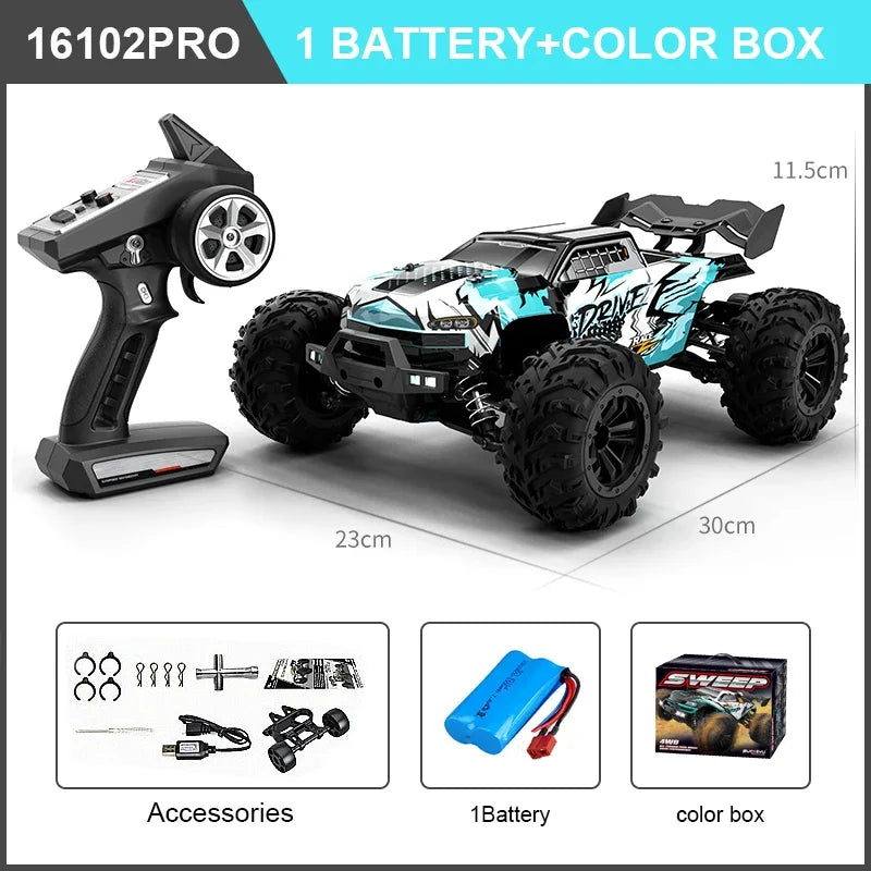 WDSZKMYFCE High Speed 4WD RC Car Off Road Brushless Motor
