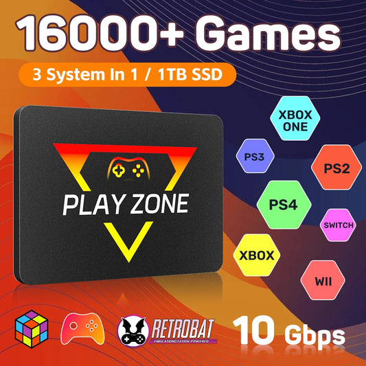 JMachen Playzone 1TB Retro Game SSD For PS5 Xbox Switch