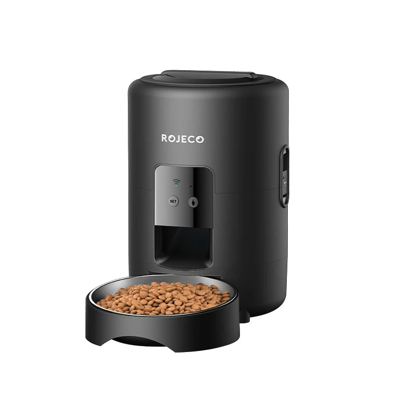 ROJECO Automatic Cat Feeder 2L WiFi App Remote Control
