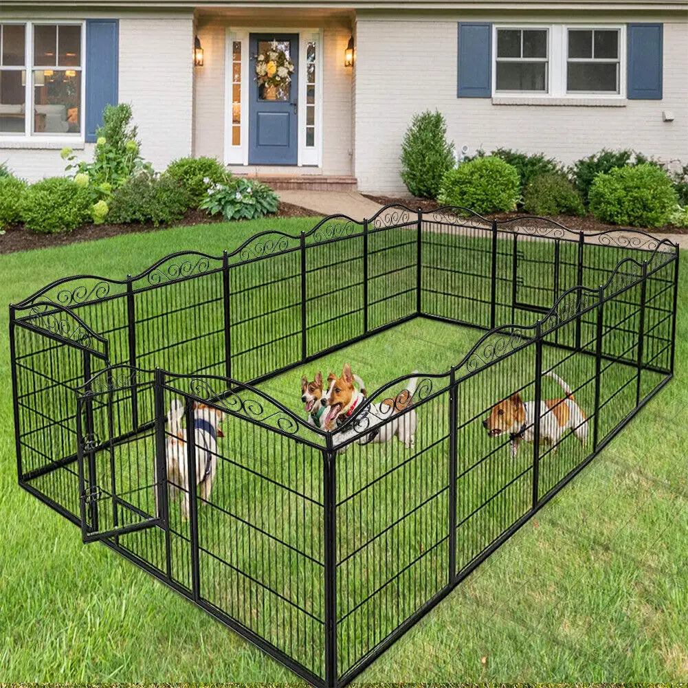 BINGOPAW 8-Panel Folding Heavy-Duty Dog Playpen