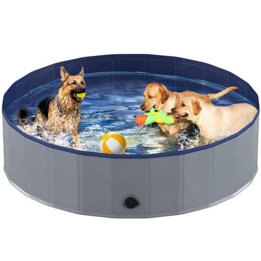 Portable Dog Pool Foldable Pet Bath Tub Anti Slip Collapsible