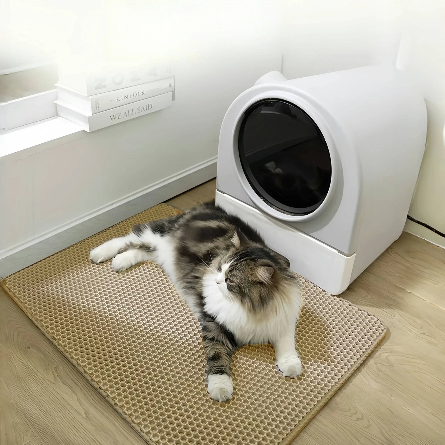 NONECN Cat Litter Mat Waterproof Double Layer for Cats