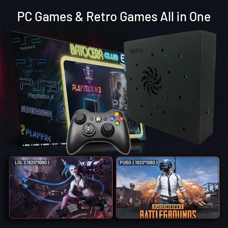 500GB X8 Retro Gaming Console Loaded 70000+ Games for Wii PS2 DC PSP GAMECUBE Plug-and-Play On TV Windows 11 Children's Gift