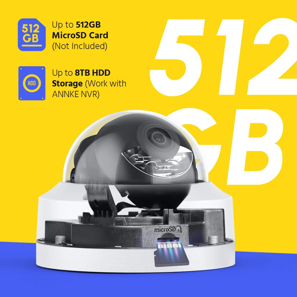 ANNKE 4K 8 Channel PoE NVR System With 8MP Cameras