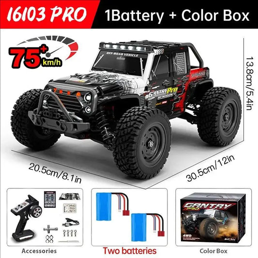 WDSZKMYFCE High Speed 4WD RC Car Off Road Brushless Motor