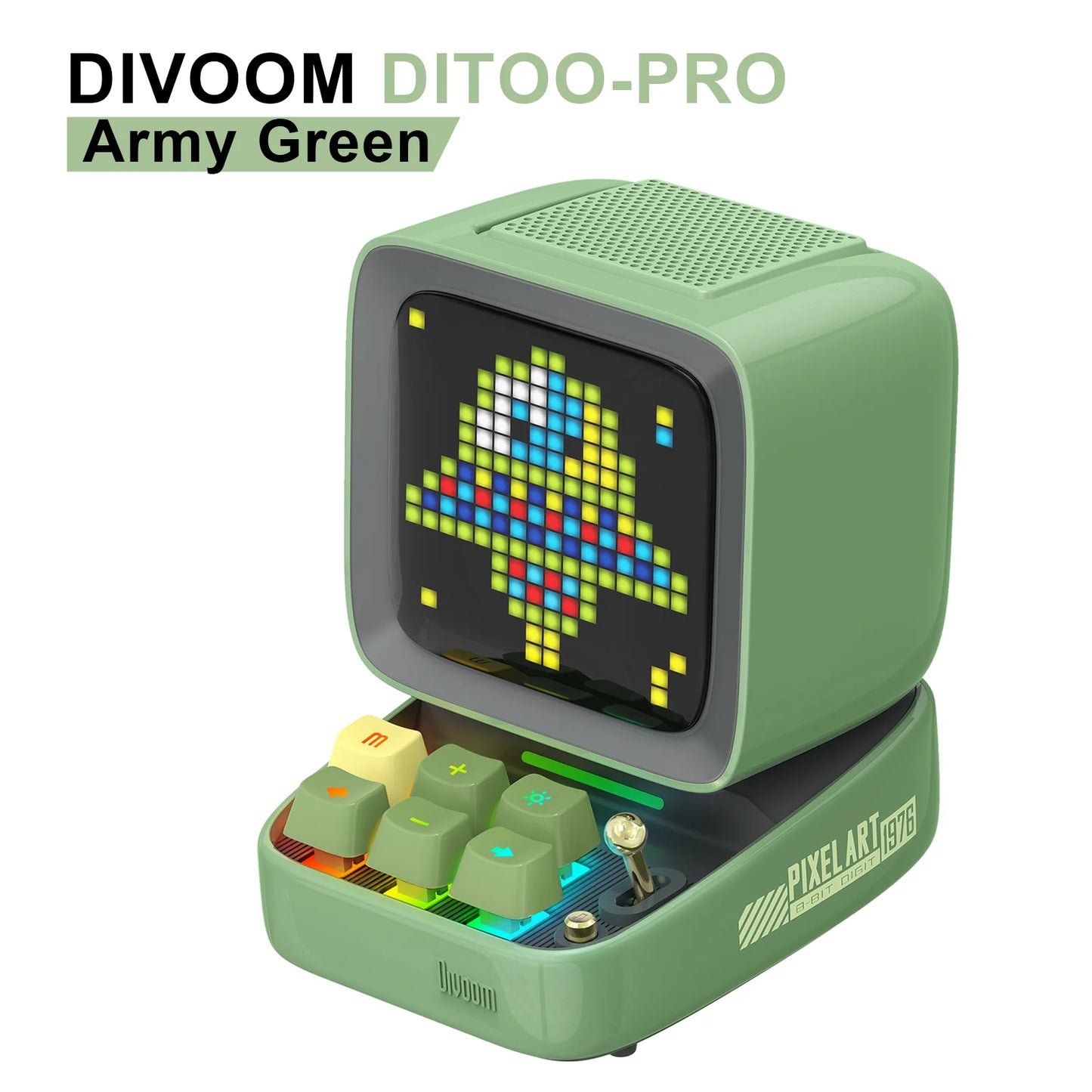 Divoom Ditoo Pro Retro Pixel Art Bluetooth Speaker Alarm Clock