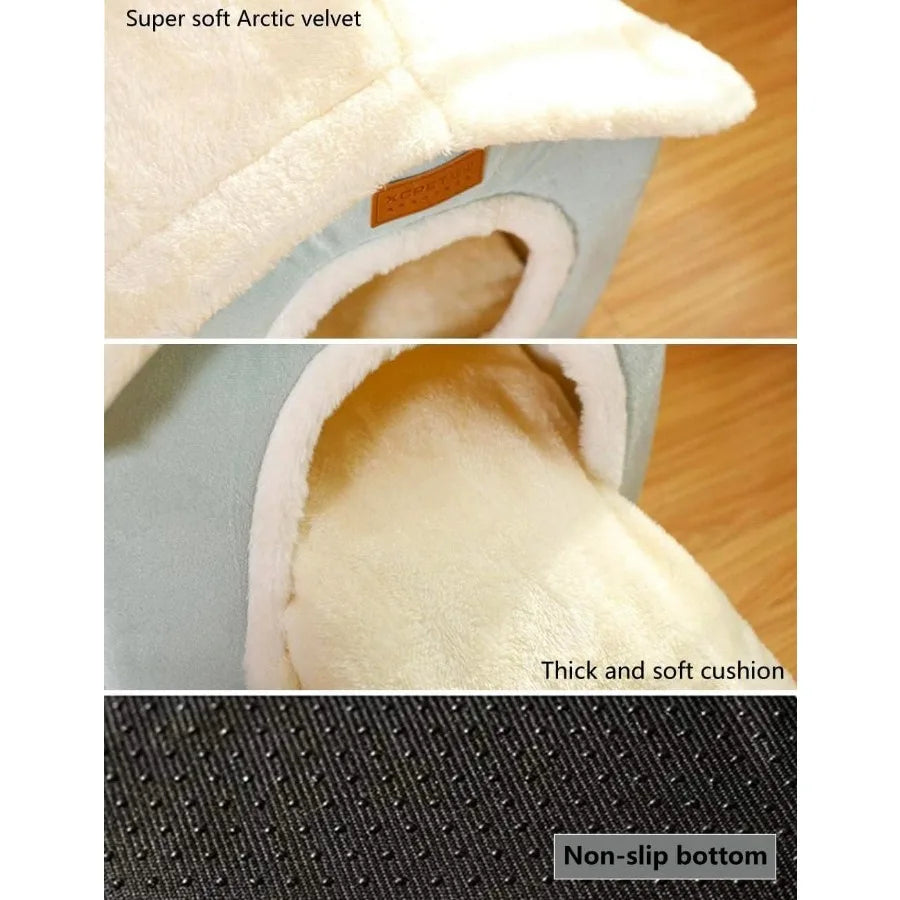 Memory Foam Foldable Dog Bed Kennel Mat With Cushion