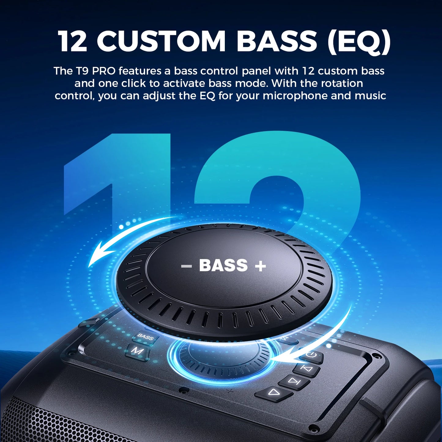 W-King 250W Peak Bluetooth Party Speaker With Bass