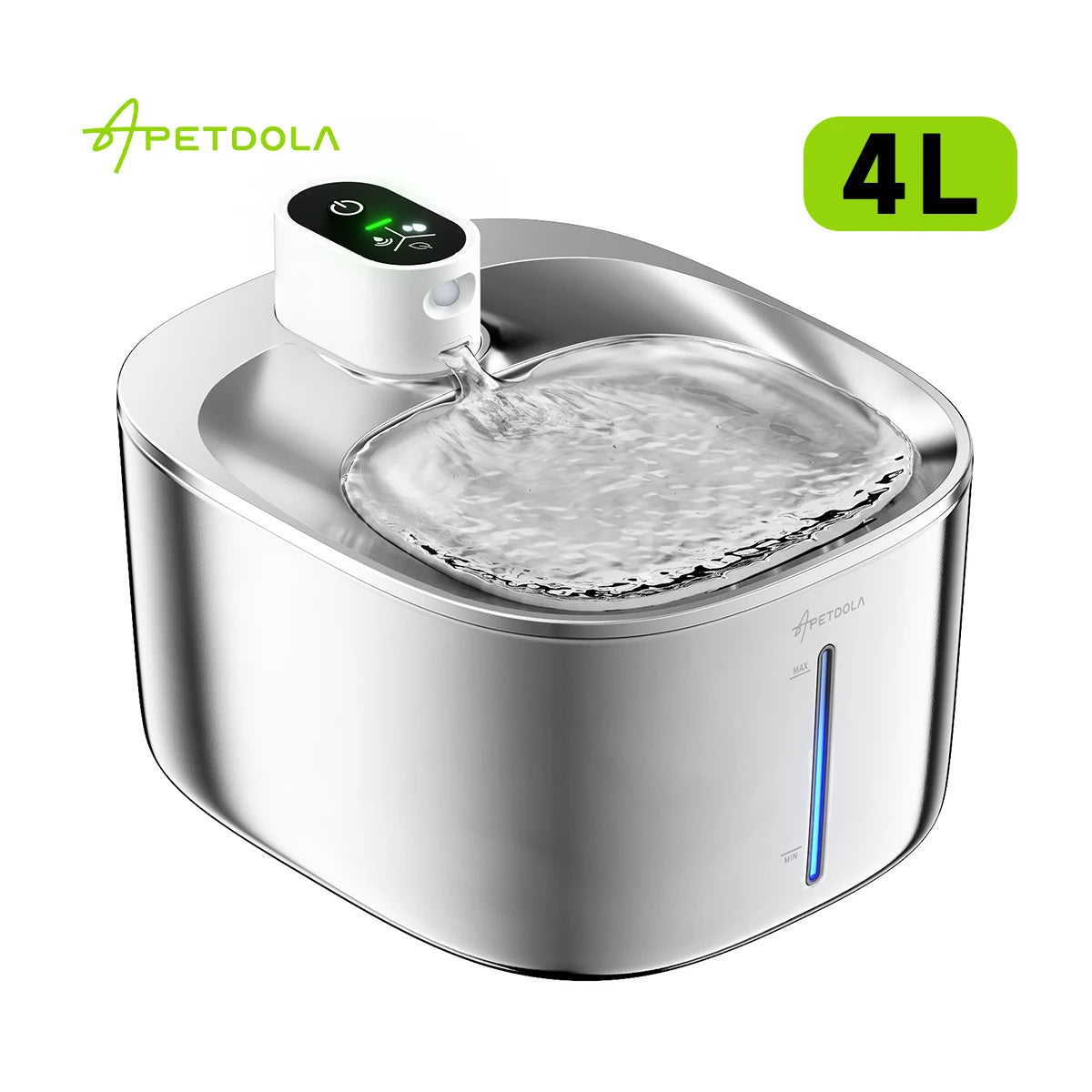 APETDOLA Wireless Cat Water Fountain Auto Sensor For Pets