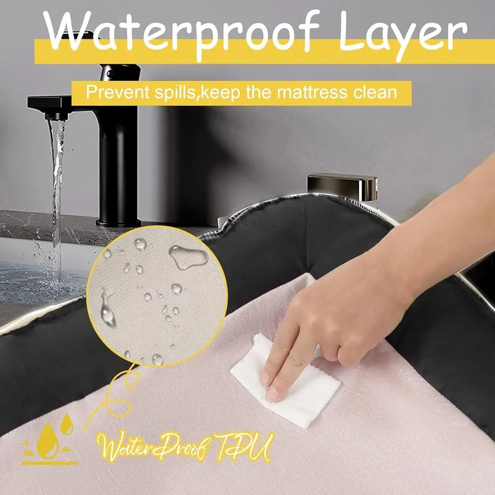 Orthopedic Memory Foam Dog Bed With Washable Waterproof Cover