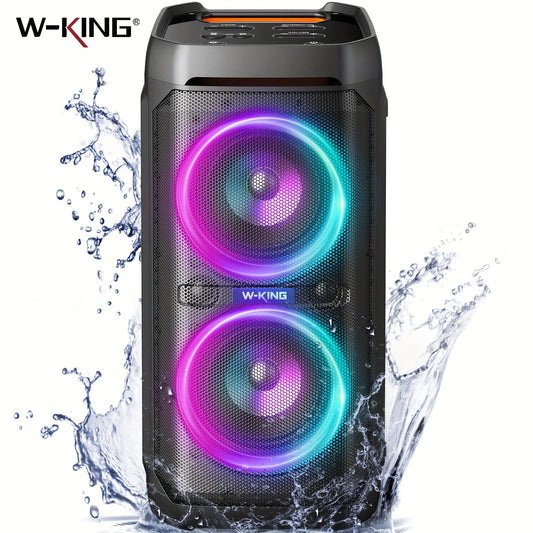 W-King 100W RMS Bluetooth Speaker IPX6 Waterproof Deep Bass