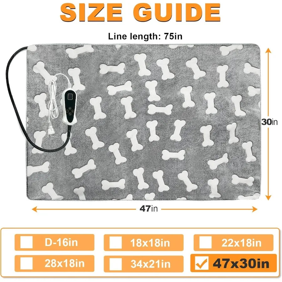 Dog Heating Pad Bed With Constant Temperature Control Always On