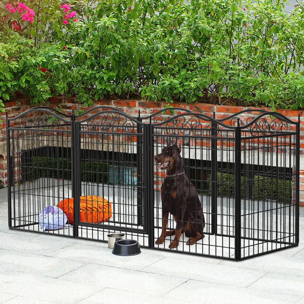 BINGOPAW 8-Panel Folding Heavy-Duty Dog Playpen