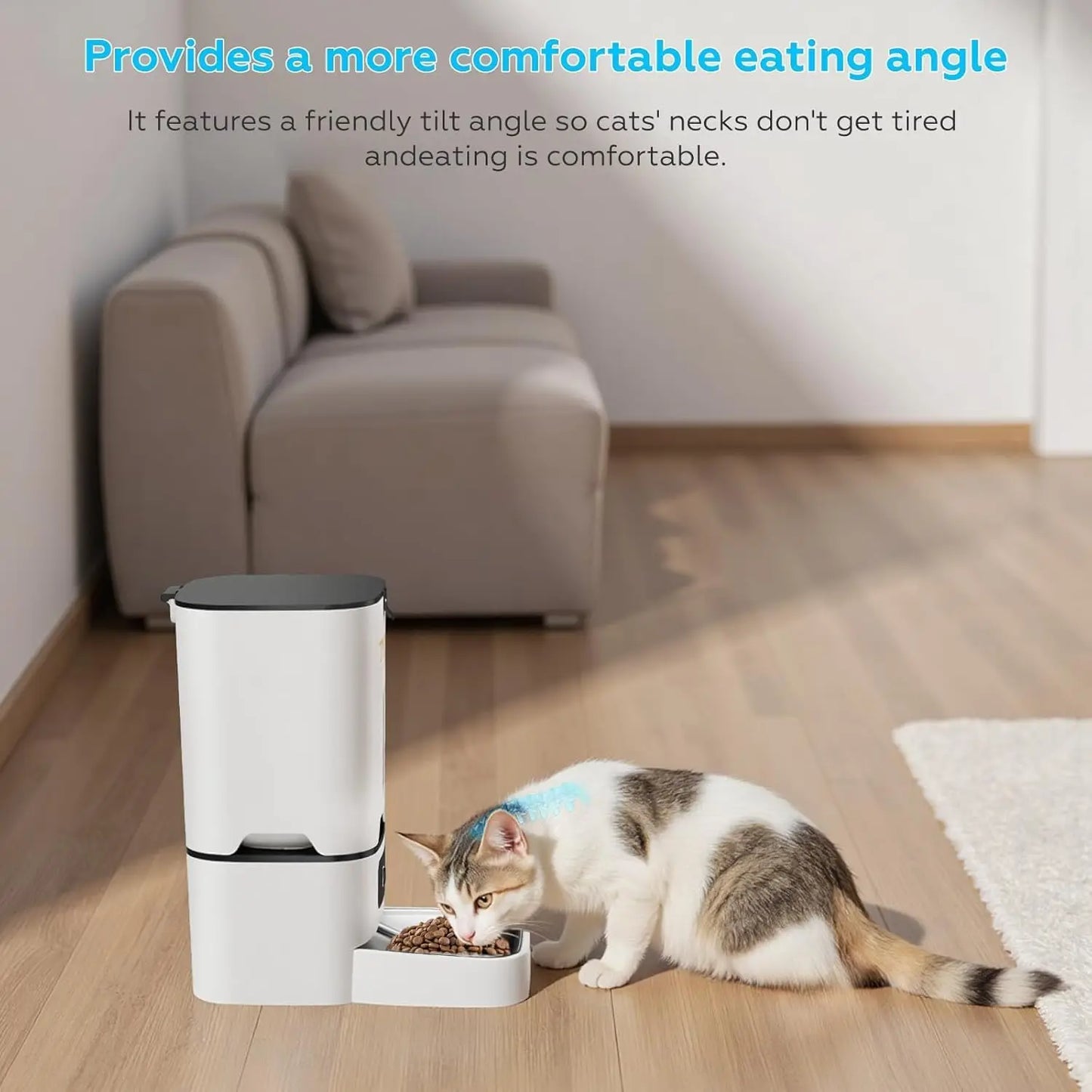 Automatic Cat Feeder With WiFi App Control Dual Power