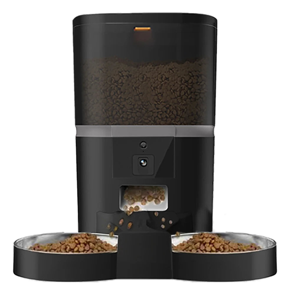 ZYfeeder Automatic Cat Feeder With Camera And Double Bowl
