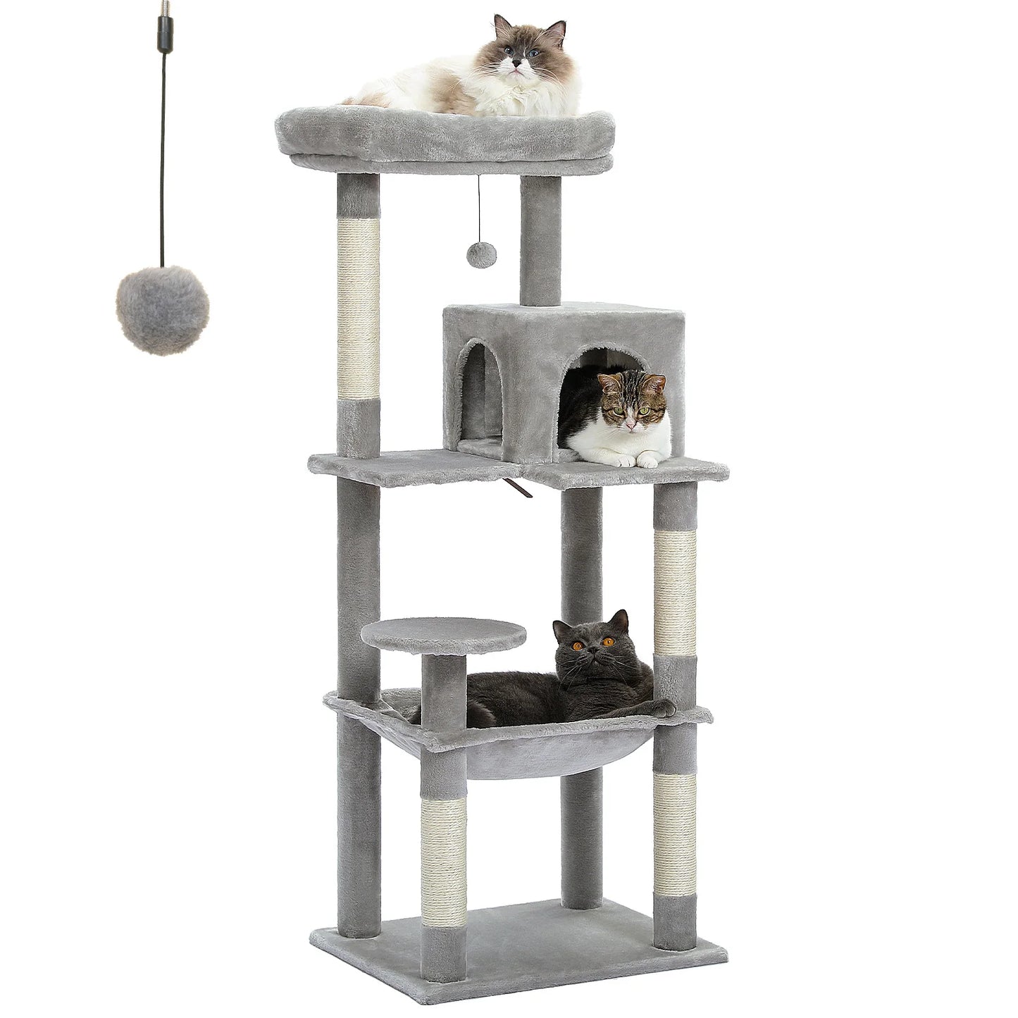 PAWZ Road 5 Level Cat Tree Indoor Cat Tower Durable