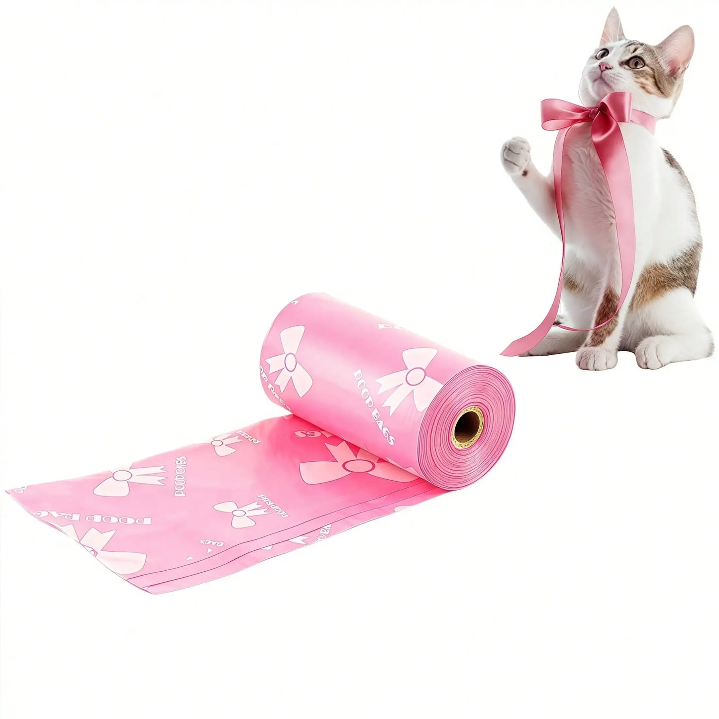 None Dog Poop Bags Leak-Proof Polyethylene For Cats And Dogs