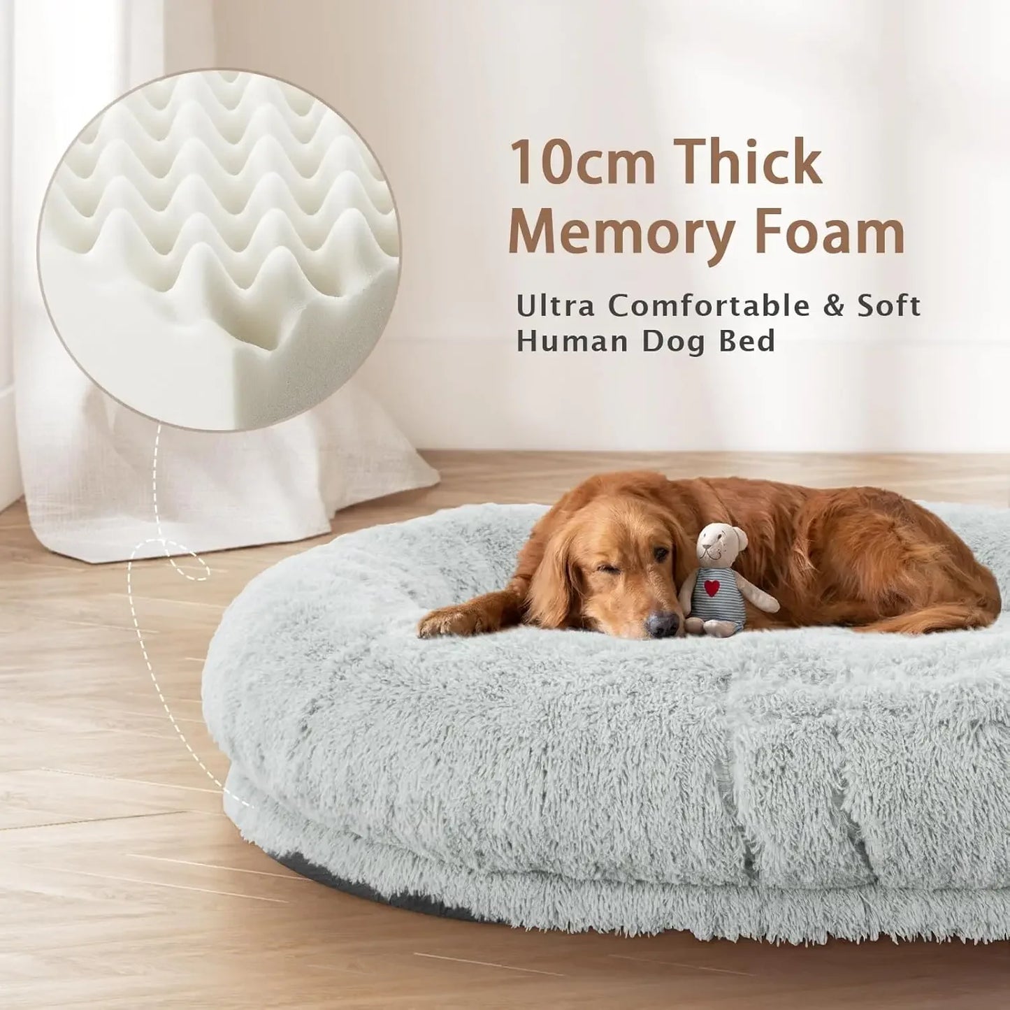 XMSJ Human Dog Bed Memory Foam Washable Adults And Pets