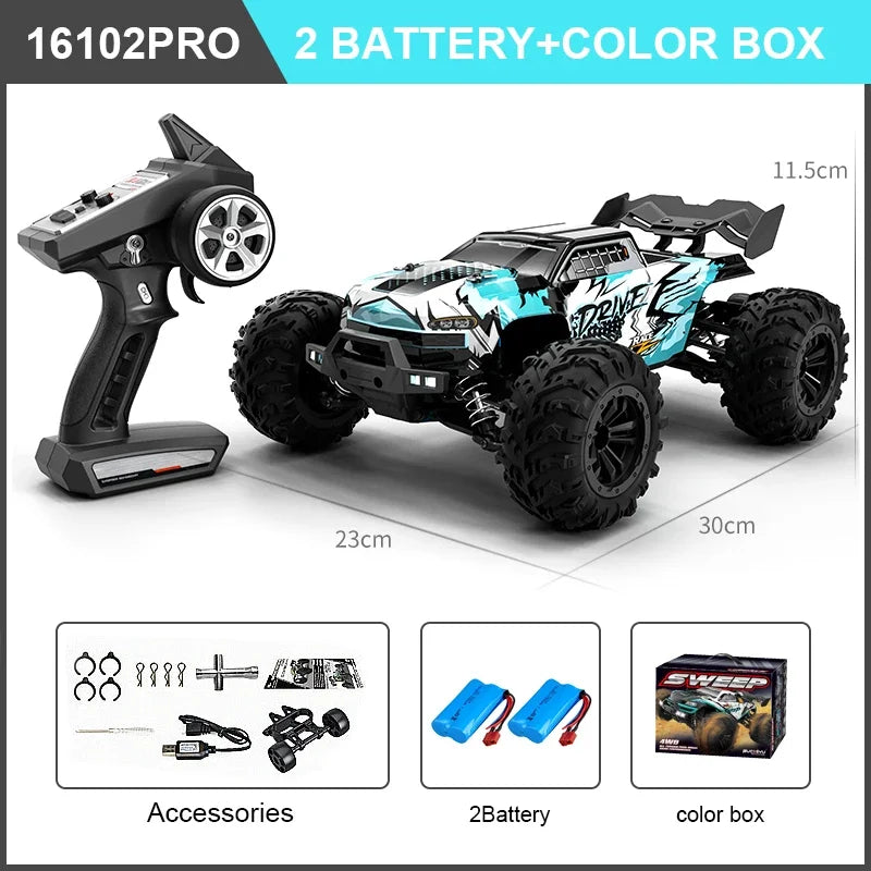 WDSZKMYFCE High Speed 4WD RC Car Off Road Brushless Motor