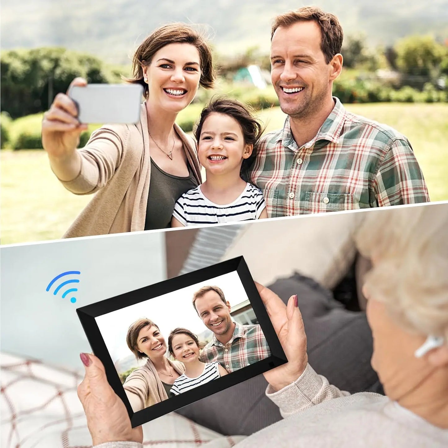 YENOCK 32GB Smart WiFi Digital Photo Frame 1280x800