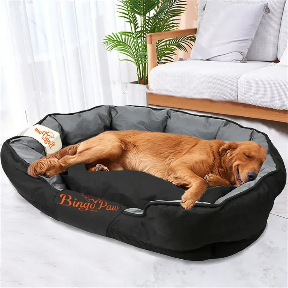 BINGOPAWCN All Season Dog Bed With Removable Cushion Oxford Cover