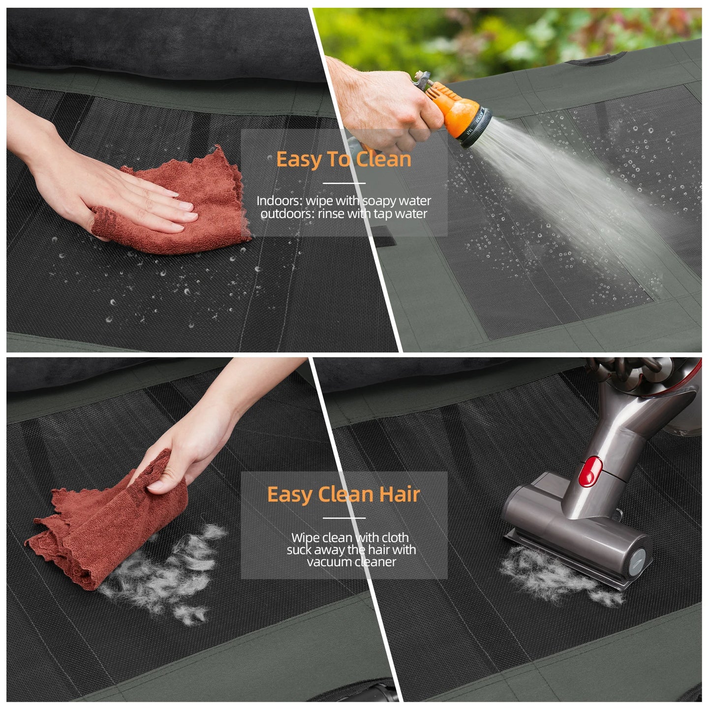 BINGOPAWCN Elevated Pet Bed Lounger for Dogs and Cats