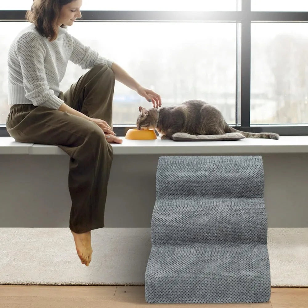 NONEDog Door Pet Stairs 3 Step Ramp For Small Dogs