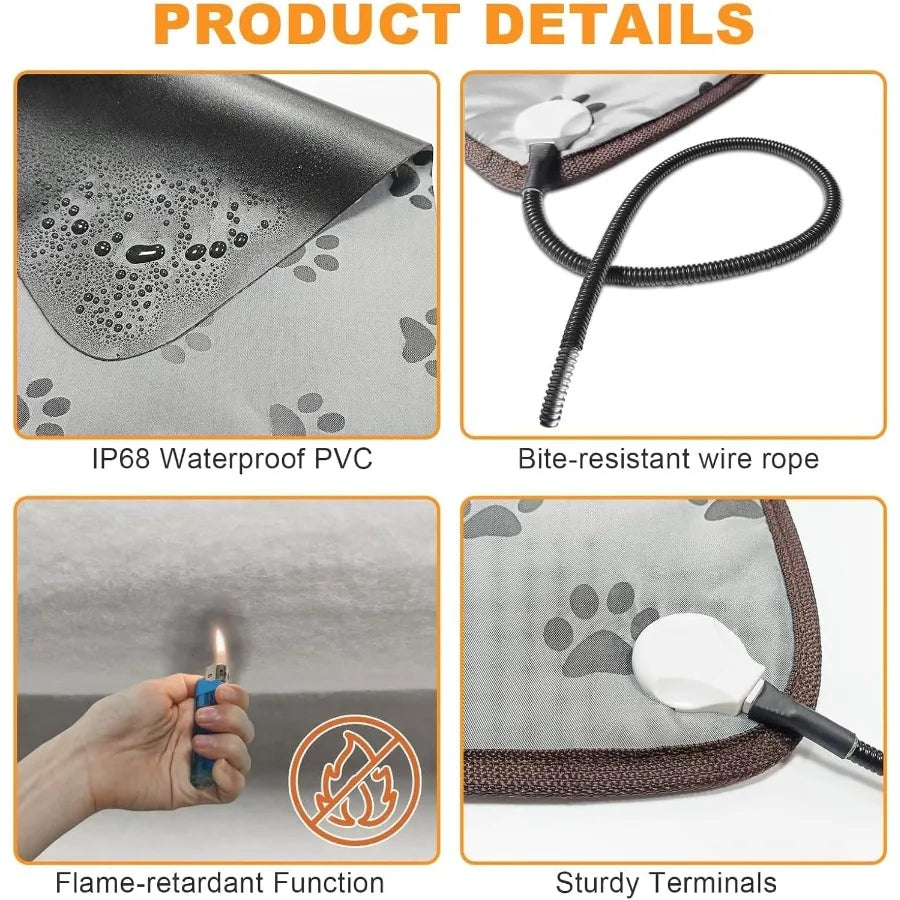 Dog Heating Pad Bed With Constant Temperature Control Always On