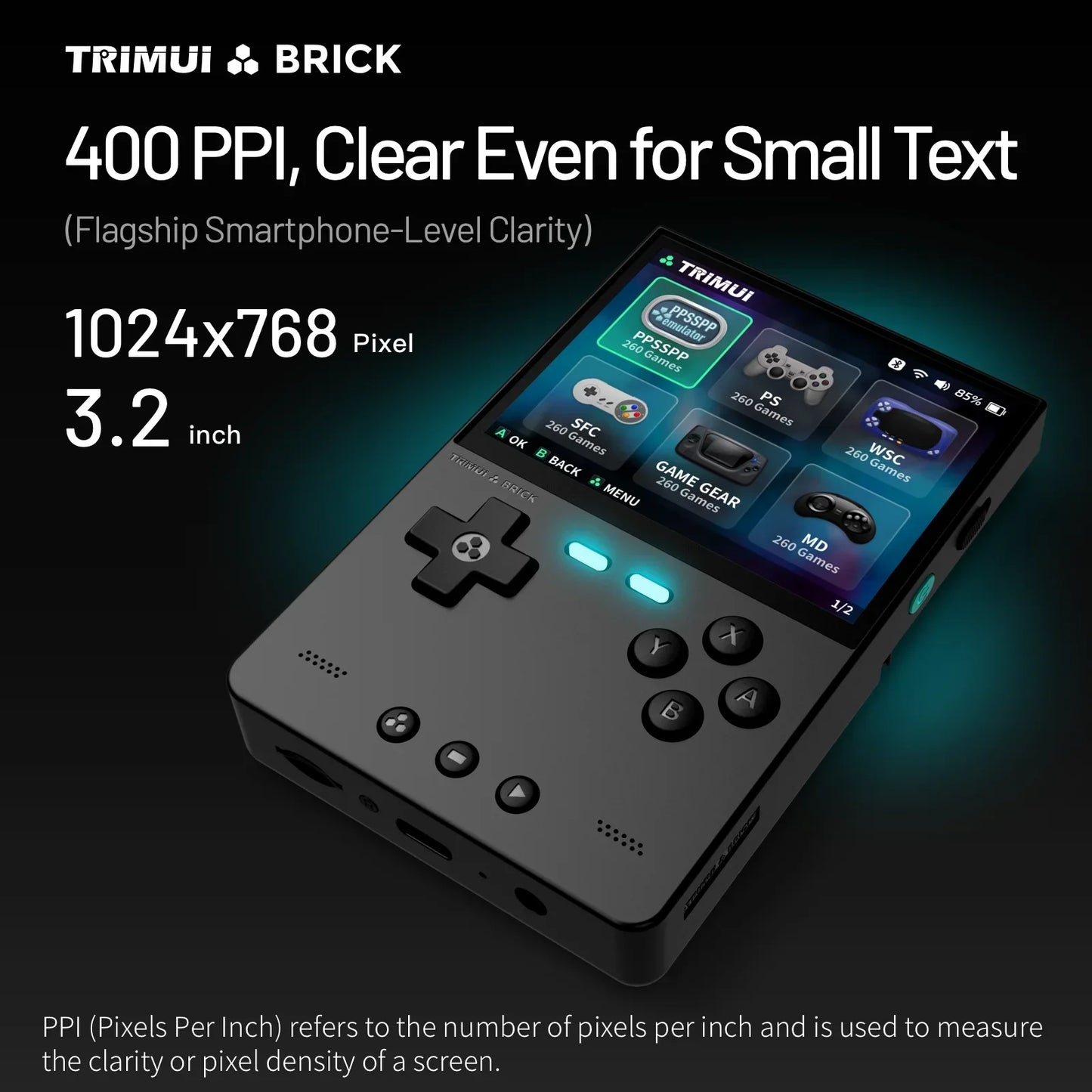 TRIMUI BRICK Handheld Game Console IPS Screen Linux System