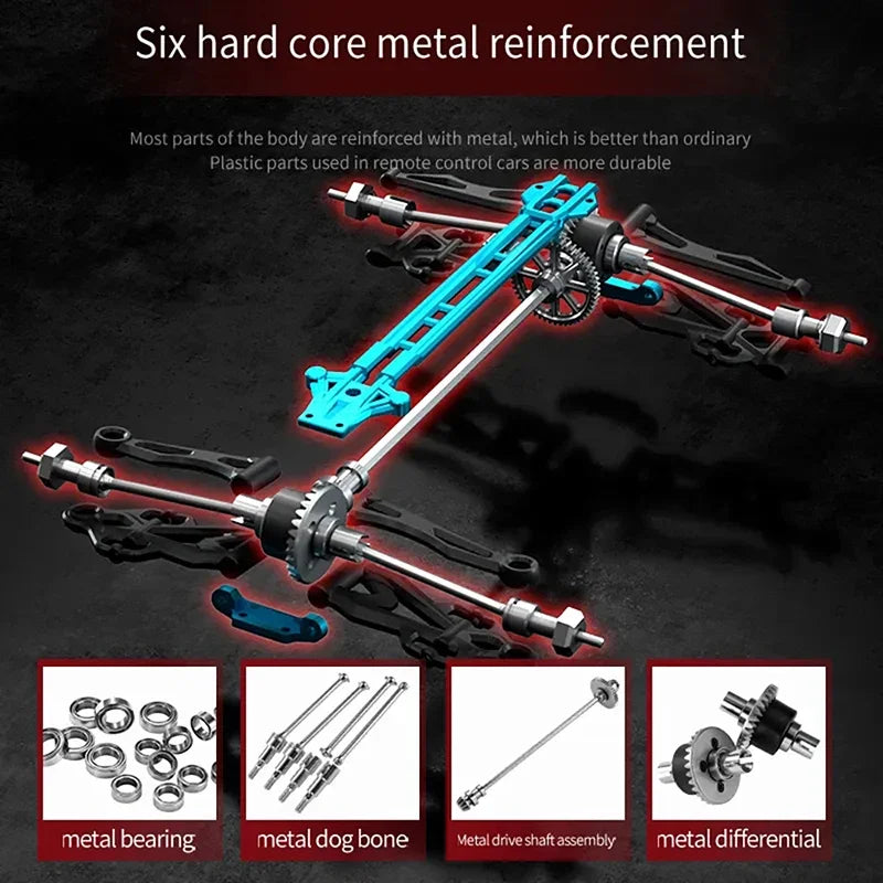 WDSZKMYFCE High Speed 4WD RC Car Off Road Brushless Motor