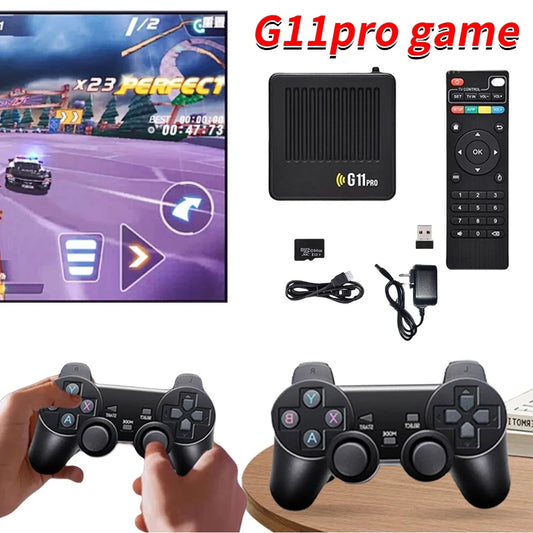 Jaysuing G11 Retro Game Box Over 10000 Games Wireless Controllers