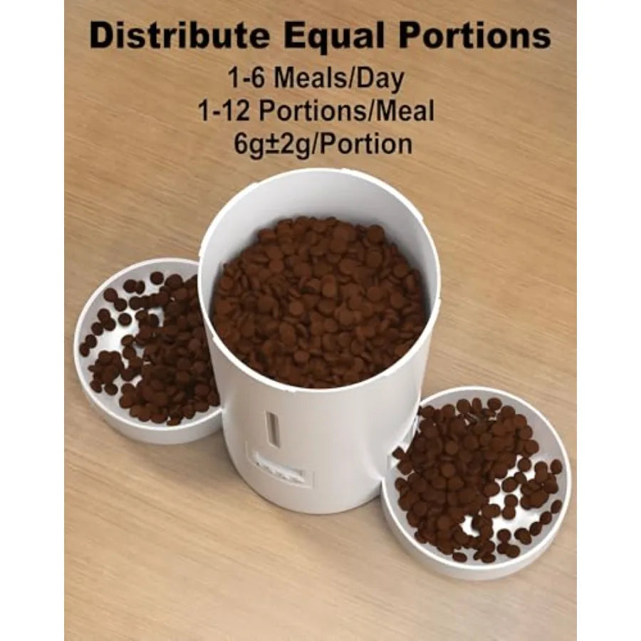 Automatic Dual Cat Feeder For Two Cats With Six Meals