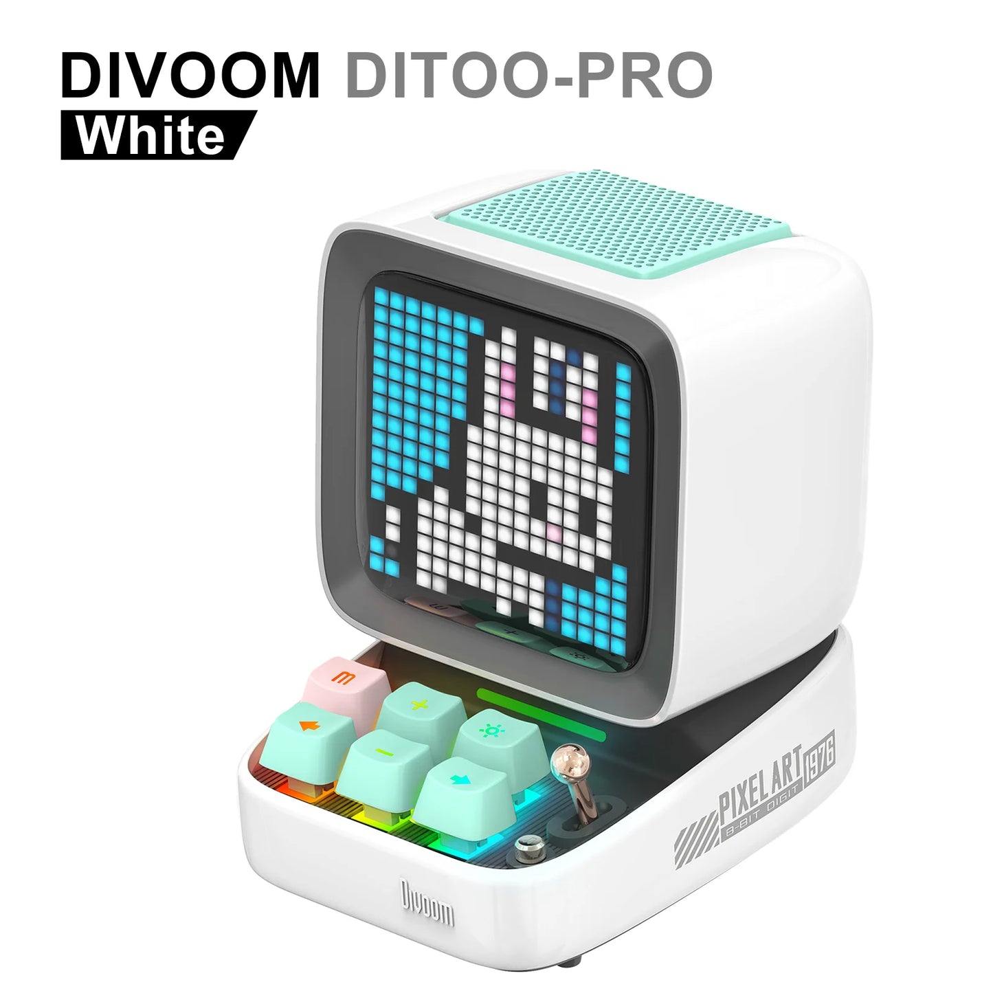 Divoom Ditoo Pro Retro Pixel Art Bluetooth Speaker Alarm Clock