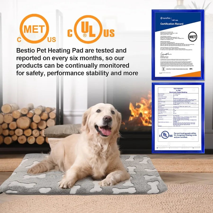 Dog Heating Pad Bed With Constant Temperature Control Always On