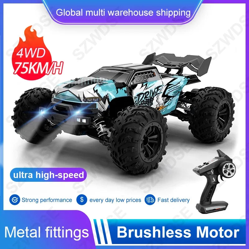 WDSZKMYFCE High Speed 4WD RC Car Off Road Brushless Motor