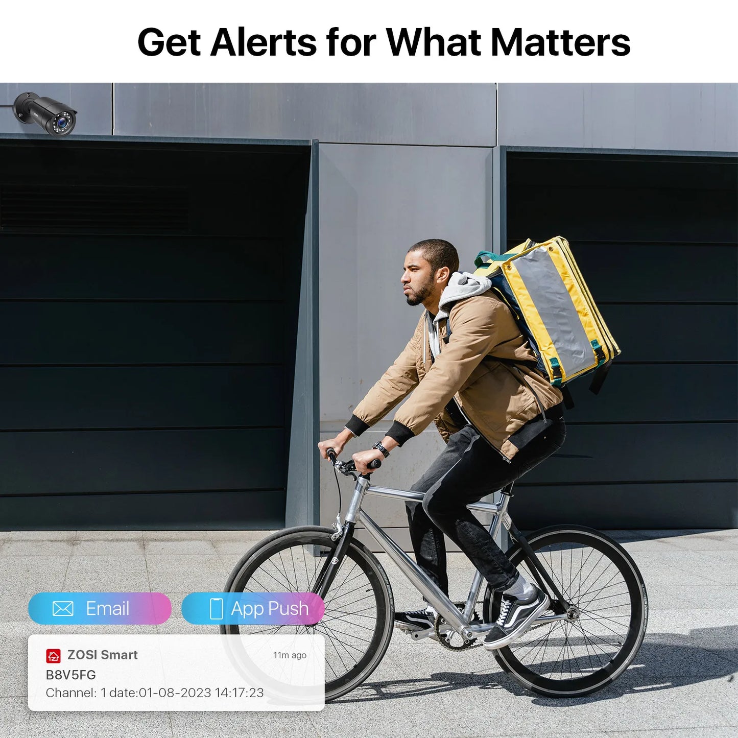 ZOSI 1080P TVI Security Cameras Outdoor Indoor Weatherproof Bullet 4Pack