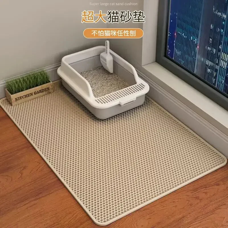NONECN Cat Litter Mat Waterproof Double Layer for Cats
