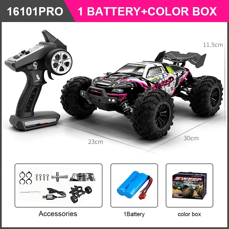 WDSZKMYFCE High Speed 4WD RC Car Off Road Brushless Motor