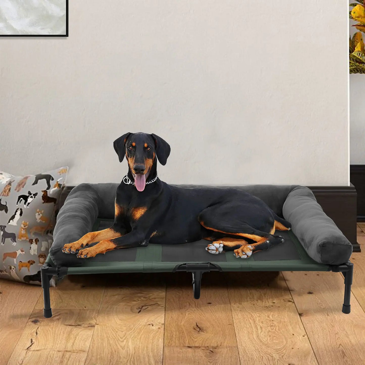 BINGOPAWCN Elevated Pet Bed Lounger for Dogs and Cats