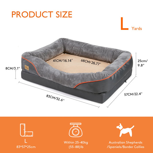 BINGOPAW Anti Allergy Dog Bed With Removable Washable Cover